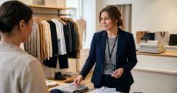 Skriva personligt brev: Butikssäljare