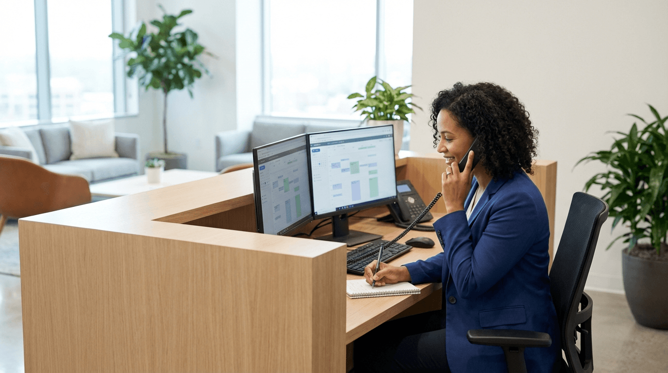 Vad gör en Receptionist?